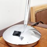 Lamp type chrome metal casserole