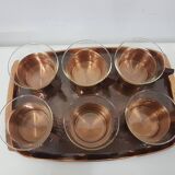 Set of glasses with a tray, Schott Mainz, Jenaer Glas, Germany, 1960s.