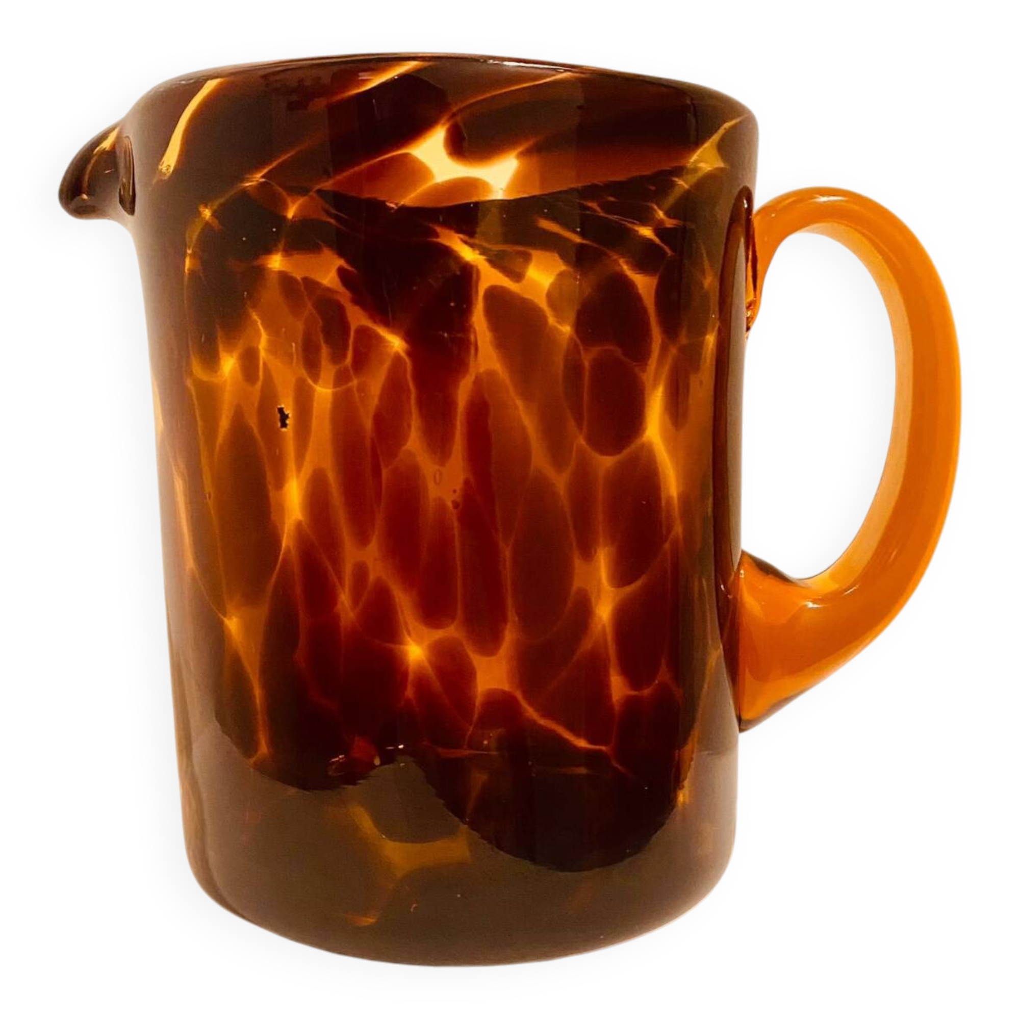 Blown glass carafe from the 60s