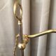 Desk lamp accent lamp reading lamp quinquet brass tulip opaline