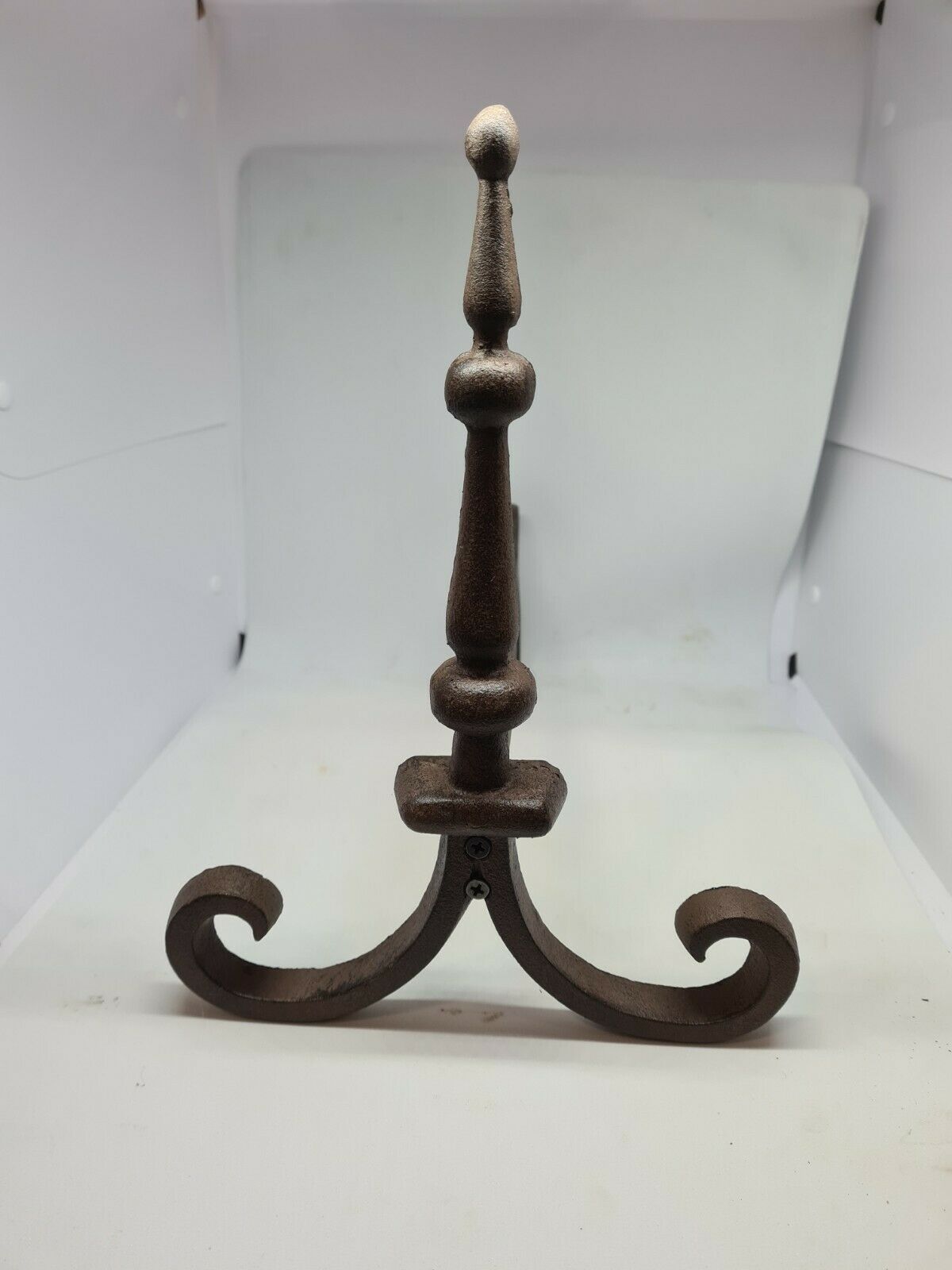 Pair of cast iron chenets