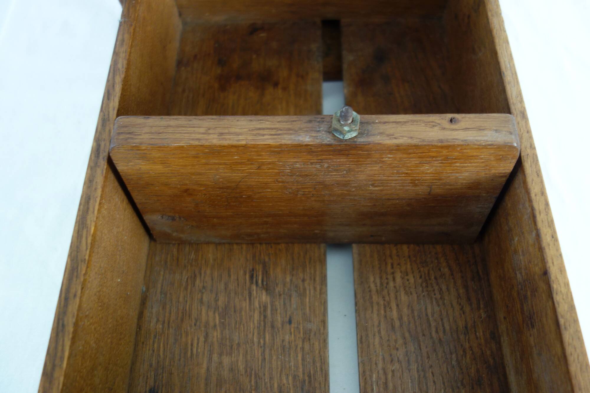 Old wooden administrative filing cabinet from the early 20th century