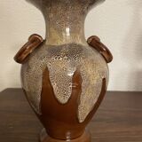Gaubier Ceramic Vase Saint Amand de Puisaye Art Nouveau vintage brown