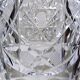 Large vintage cut and molded crystal vase, 1980-2000, Bohemia, Czechoslovakia