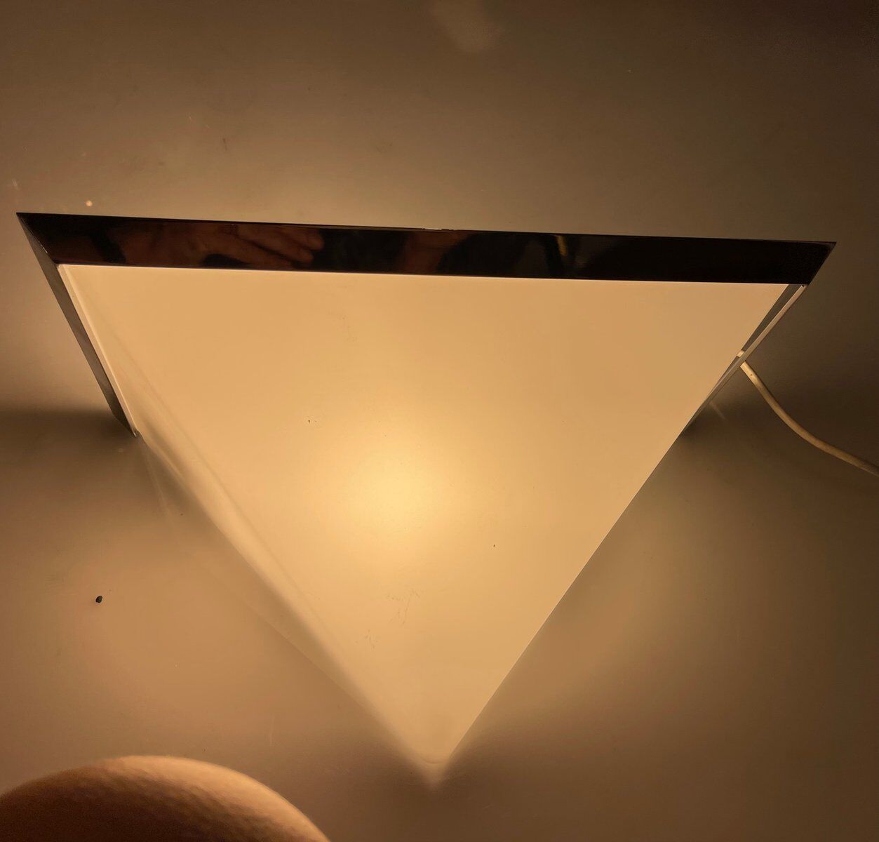 2 mid-century Italian acrylic glass sconces by Zonca Italy