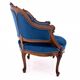 A late 19th-century French bergère armchair. After renovation.