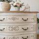 Louis XV curved bow commode style