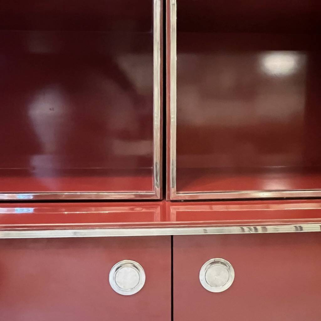 Modular vintage shelf attributed to Willy Rizzo Mario Sabot Italy 1970s