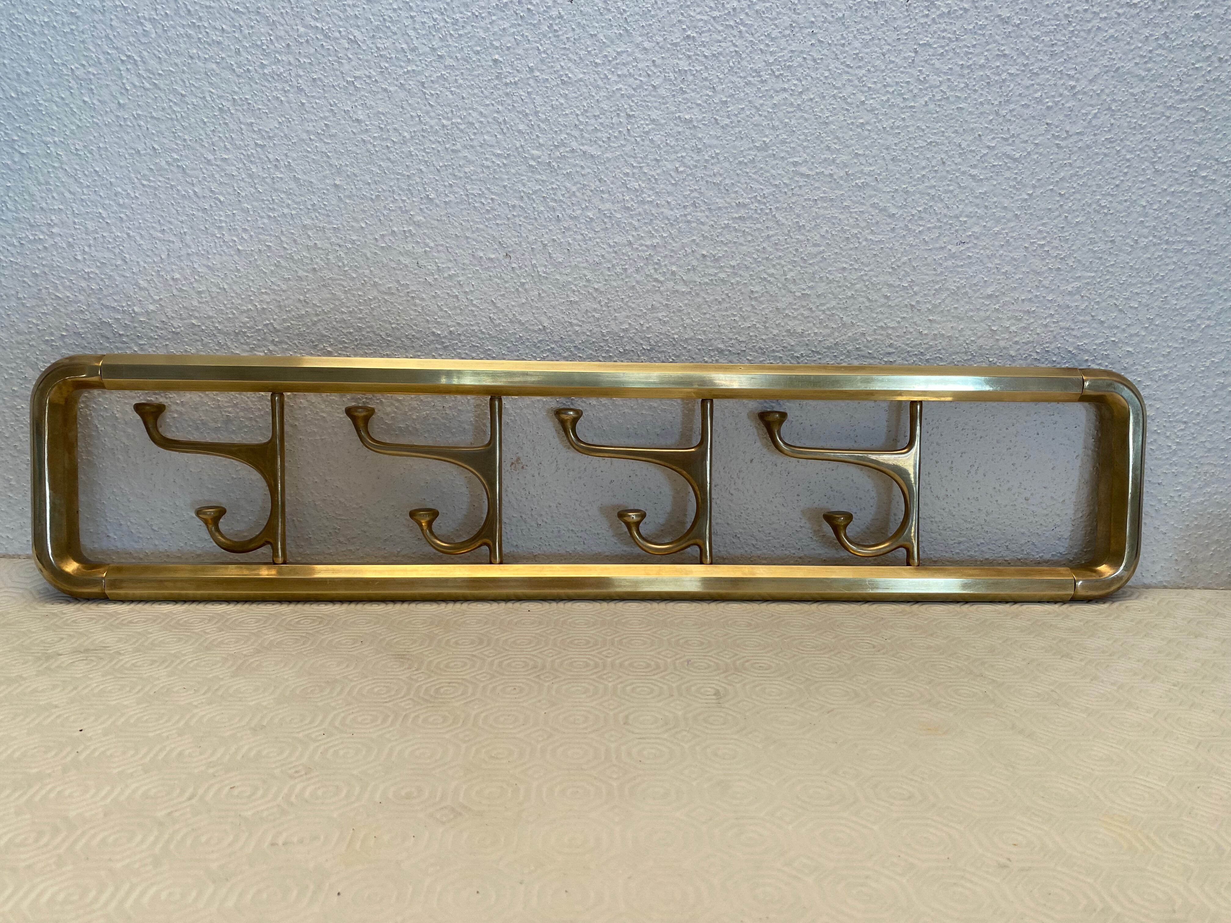 Coat rack in Vintage brass 1930