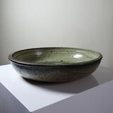 Vintage 1960s-1970s pyrite art stone fruit bowl.