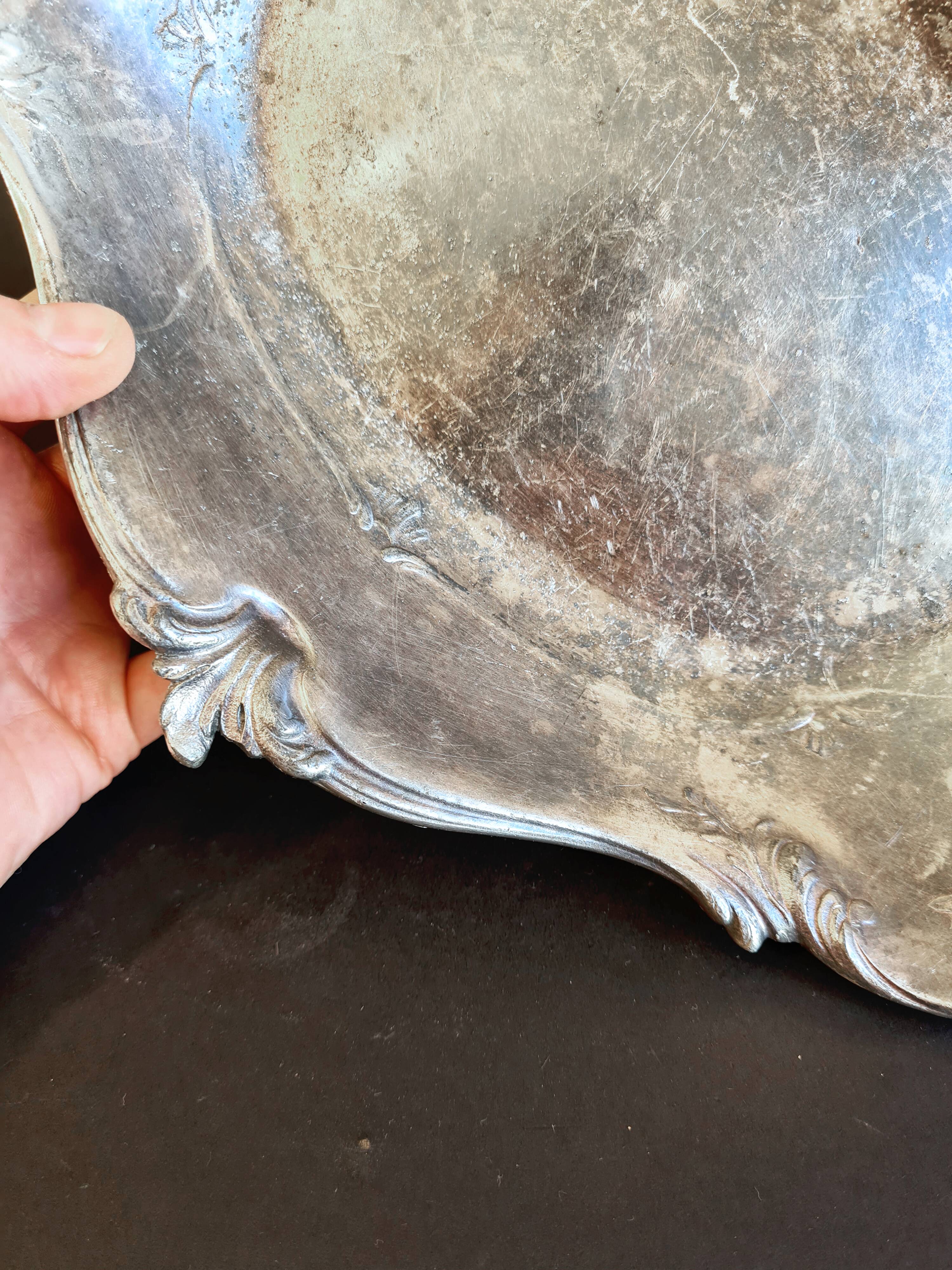 Elegant “Cristofle” Louis XV style bread basket – Gall silver-plated metal