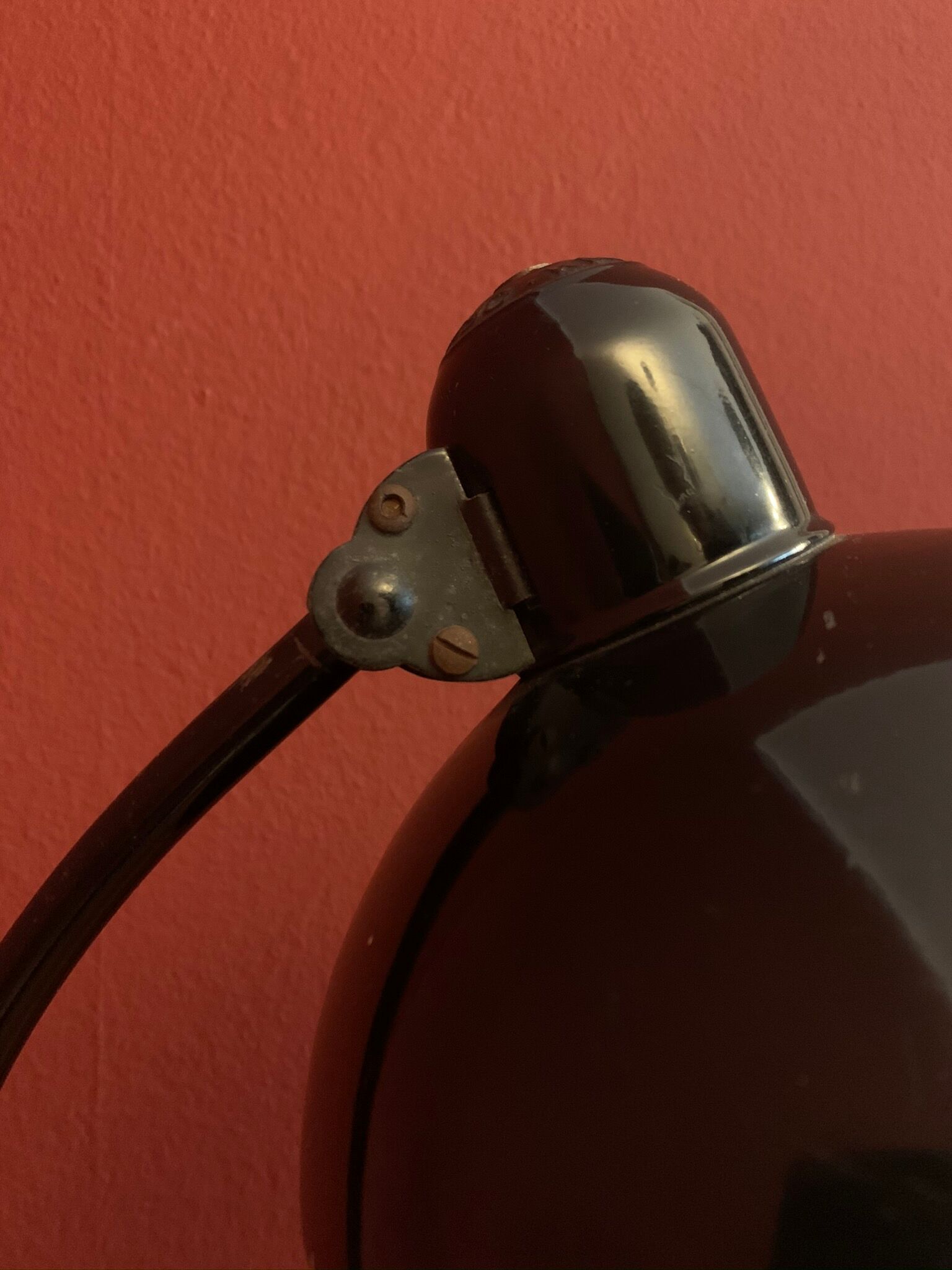 German MidCentury Black Desk Lamp by Kaiser Idell, 1940s