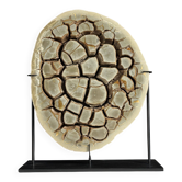 Septarian nodule on custom stand