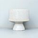 bol sur pied en céramique blanche design moderniste scandinave 60 cache-pot