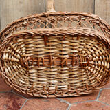 Panier à bouteilles en osier