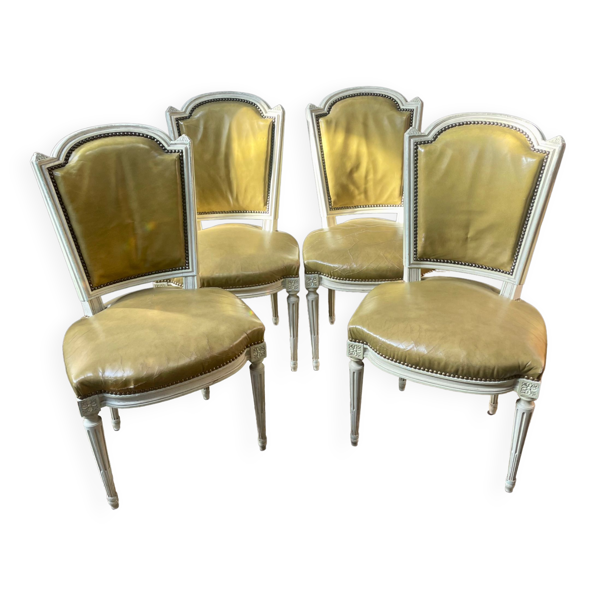 Suite of 4 Louis XVI style chairs