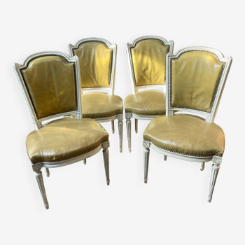 Suite de 4 chaises de style Louis XVI