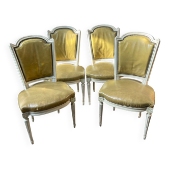 Suite de 4 chaises de style Louis XVI