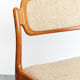 Johannes Andersen teak dining chairs for Uldum