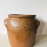 Glazed stoneware pot
