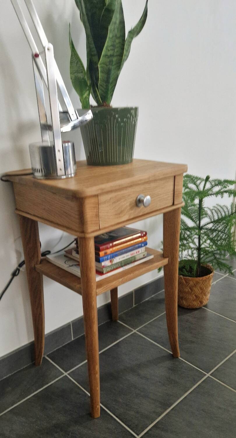 1940s oak side table