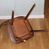 Set of 8 baumann v5 dark beech chairs