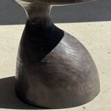 Sexy Neck - Solid wood (monoxyle) brown side table