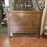 Old oak headboard