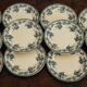 Lot 12 Flat Plates Iron Land Choisy the King Roses Blue Boulenger