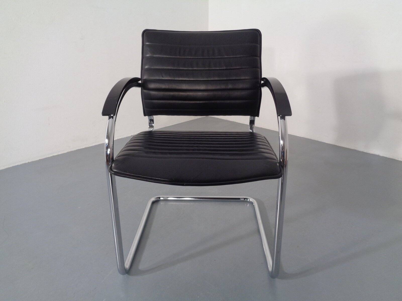 Model S78 Cantilever Leather Armchair by Josef Gorcia & Andreas Krob for Thonet, 1980s
