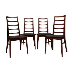 Série de quatre chaises de Niels Koefoed modèle Lis pour Koefoed Hornslet 1960