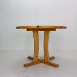 Round Solid Pinewood Dinning Table, 1970's Denmark