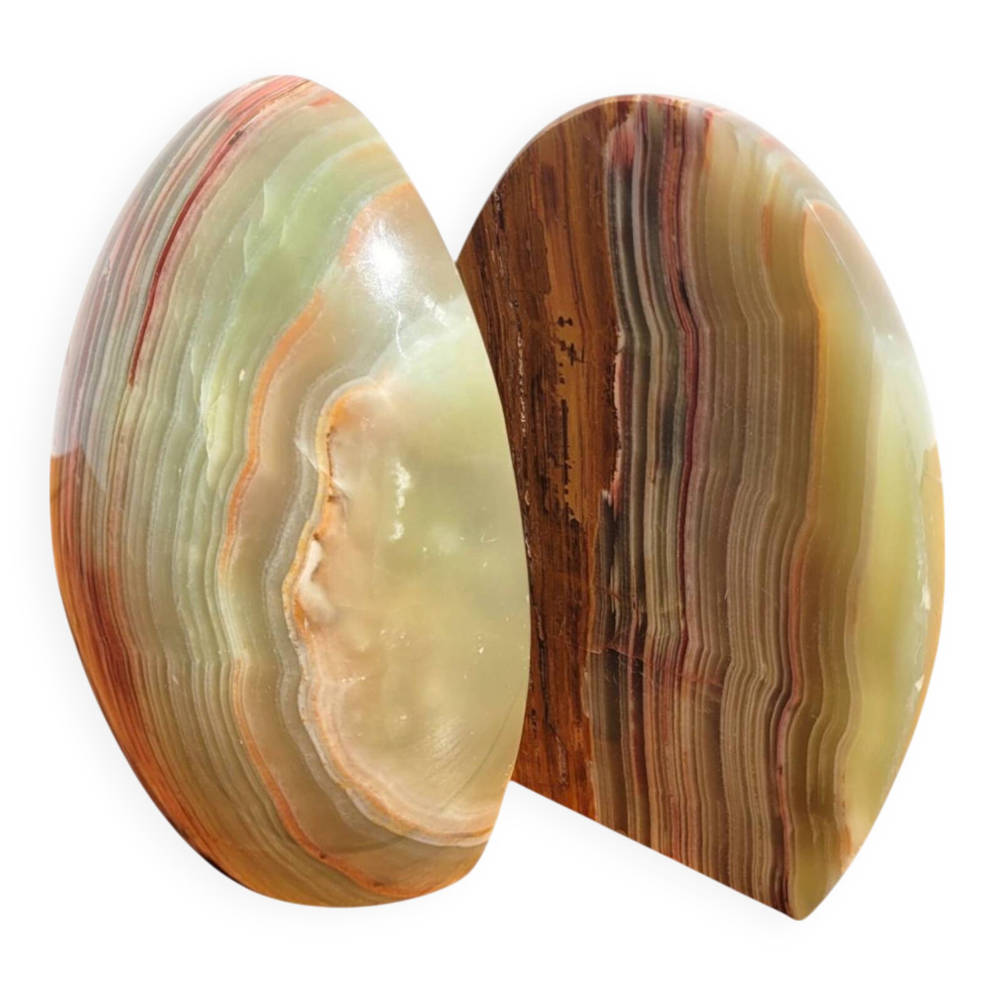 Pair of Onyx stone bookends
