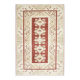 Vintage Turkish Hand-Knotted Wool Cotton Red Area Rug 202x301