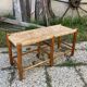 Vintage straw bench