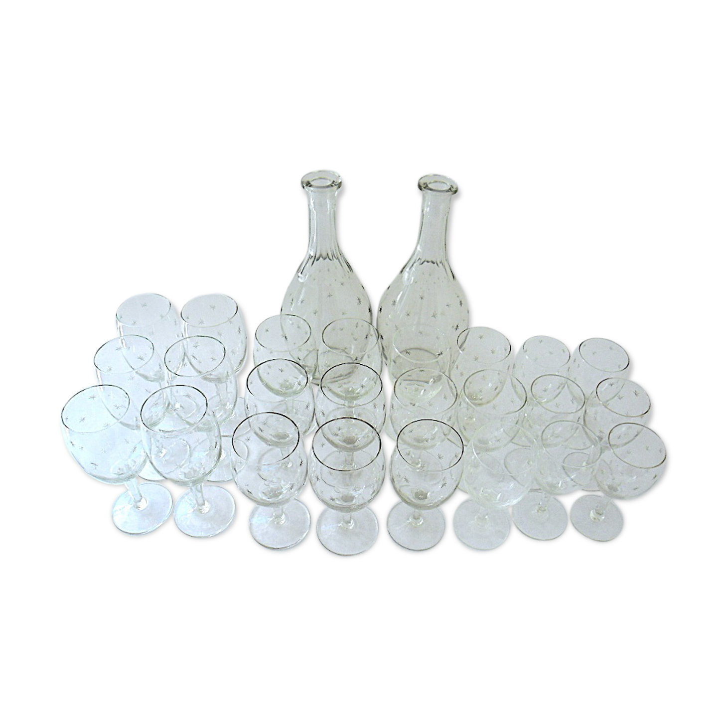 Service art deco 24 stemware crystal