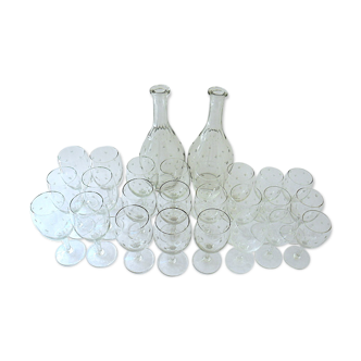 Service art deco 24 stemware crystal