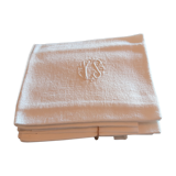 6 serviettes damassé coton mousseline ys brodé