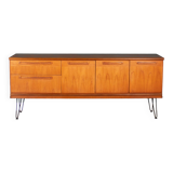 Retro Teak 1960s Long Meredew Sideboard On Hairpin Legs