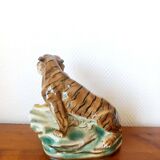 Ceramic tiger from around 1940 / 1950