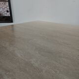 Large travertine coffee table drop shape