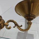 BEAUTIFUL HALOGEN WALL LAMP IN GILT BRONZE LOUIS XVI STYLE by "Lucien Gau"