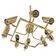 Space Age Multi Lights Ceiling Lamp in the Style of Stilnovo, Italy 1970's