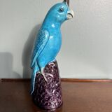 Porcelain parrot statuette