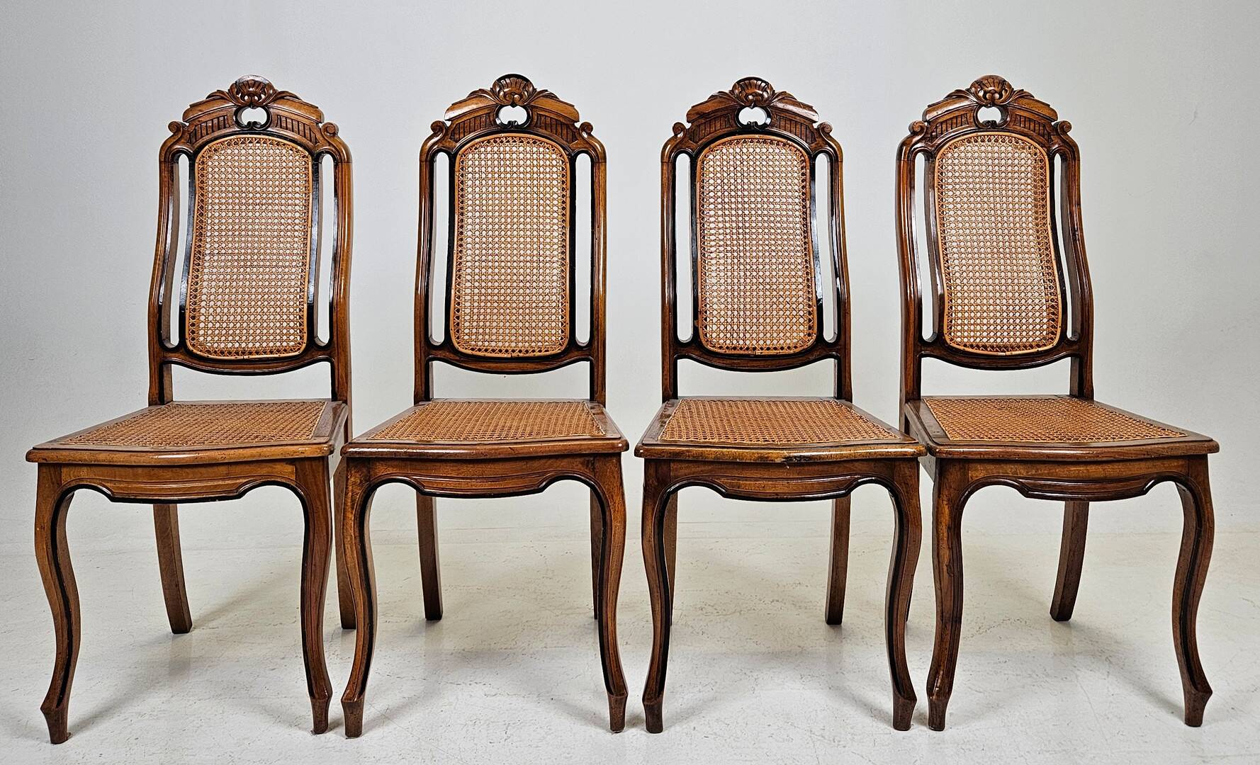 Set of Four Cambier Chairs, Belgium, circa 1900
