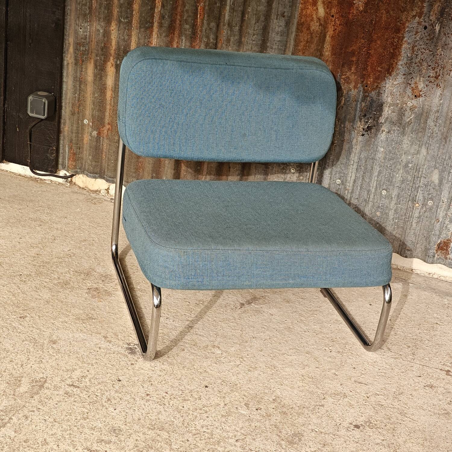 1970s tubular armchair