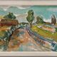 Original Swedish Oil On Panel – “Landscape” By Sture Haglundh – Signed – Vintage & Framed – 70 × 37.5 Cm (27.6" × 14.8")