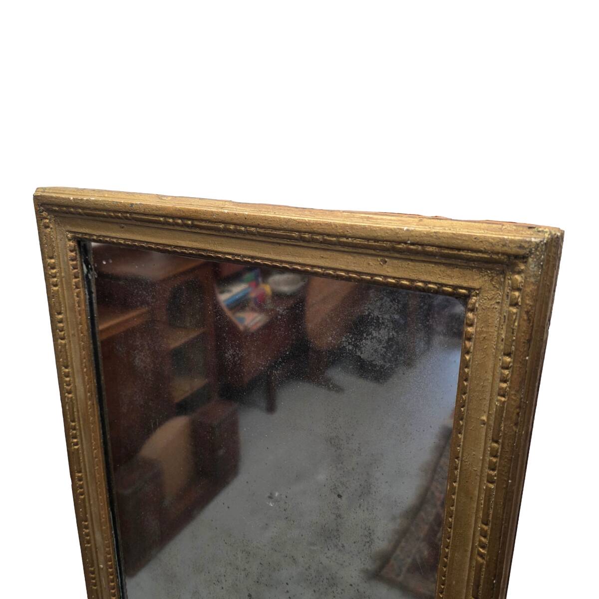 Antique Wooden Gold Colored Mirror, early 1800s