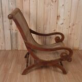 Solid wood chair and caning