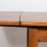 Mid-century square extendable teak dining table, Denmark, 1960s